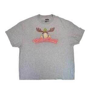 Vacation Walley World Moose Graphic T Shirt 2X‎ Grey